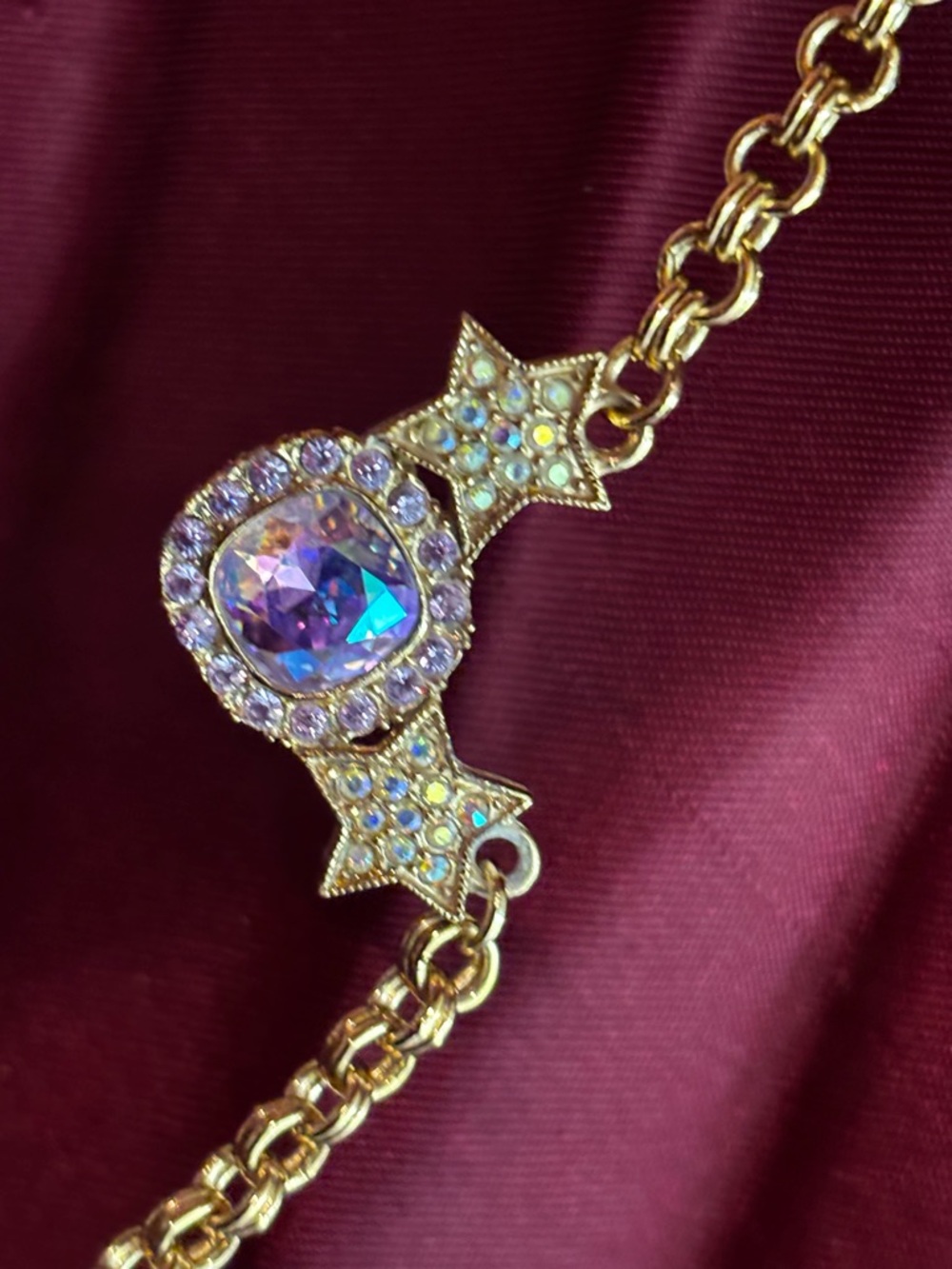 FINAL PRIZE🔥Vintage Kirks Folly Gold tone #18”)necklace  with Pendant Charm - Picture 5 of 15